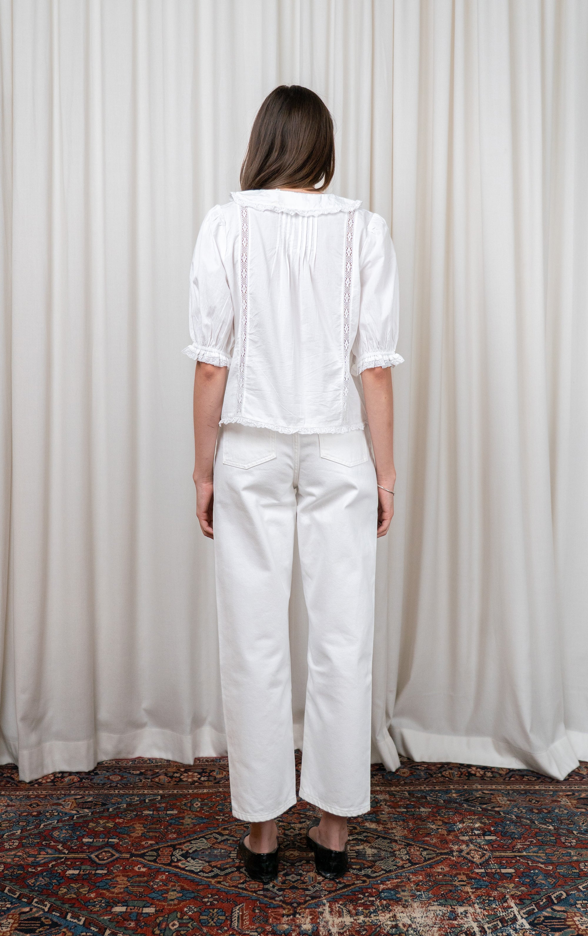 White Magnolia Short Sleeve Blouse