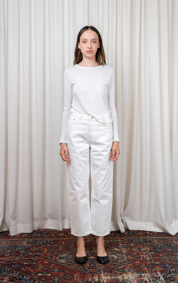 White Allison Cropped Jeans
