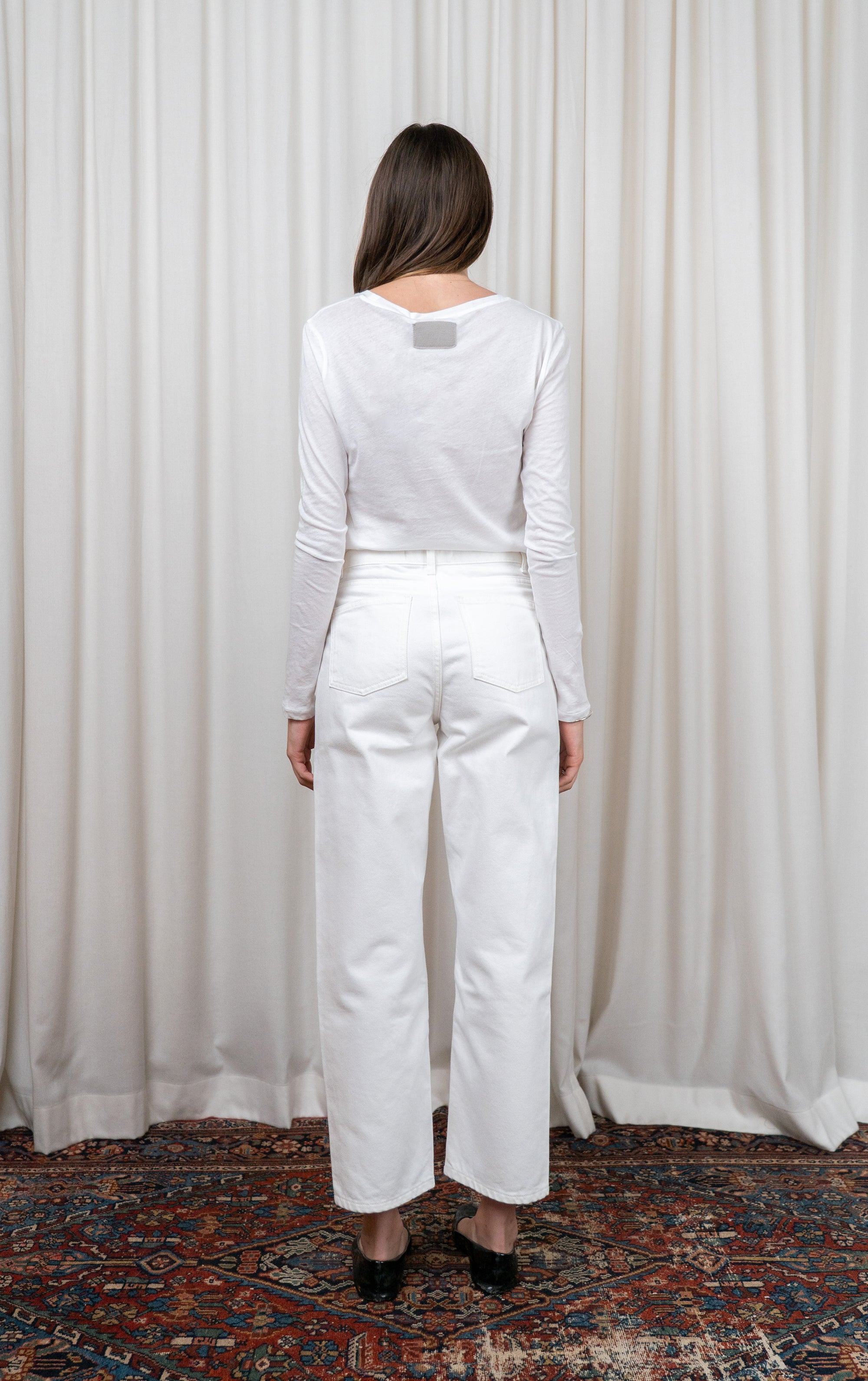 White Allison Cropped Jeans