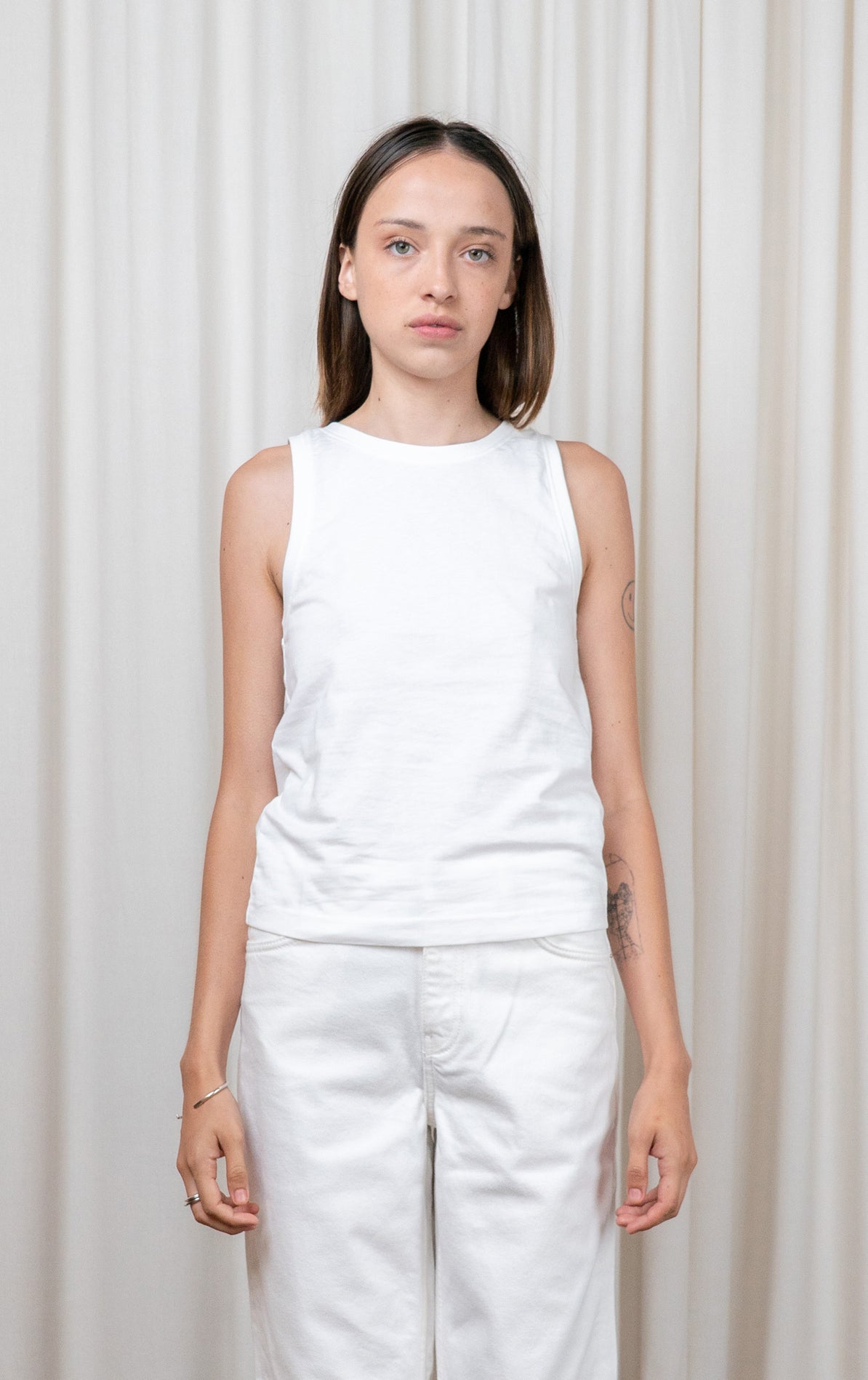 White Billie Tank Top