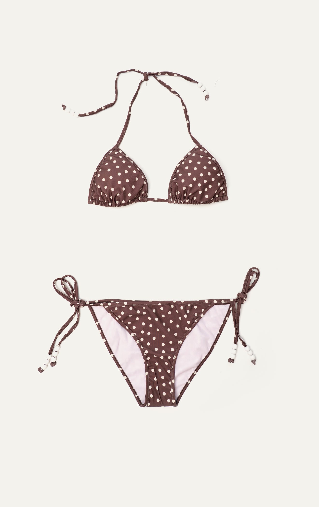 Brown Polka Dot Daphne Bikini