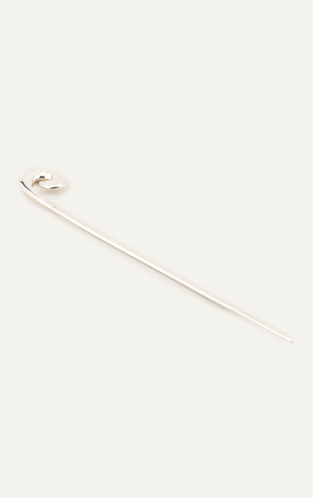 Silver Spiral Hairpin