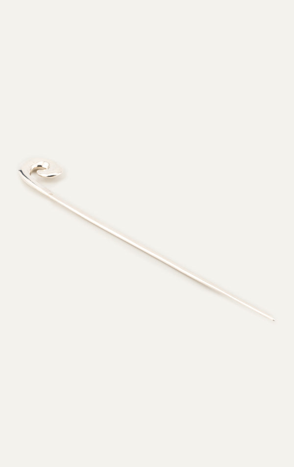 Silver Spiral Hairpin
