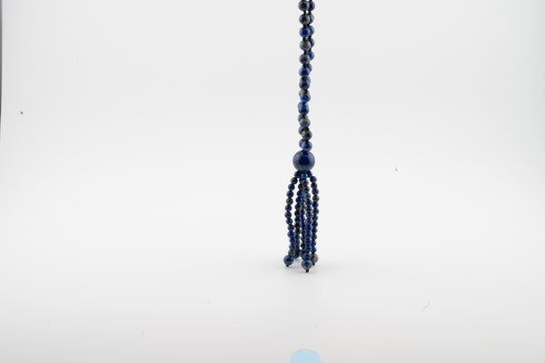 Cobalt Tassel Necklace