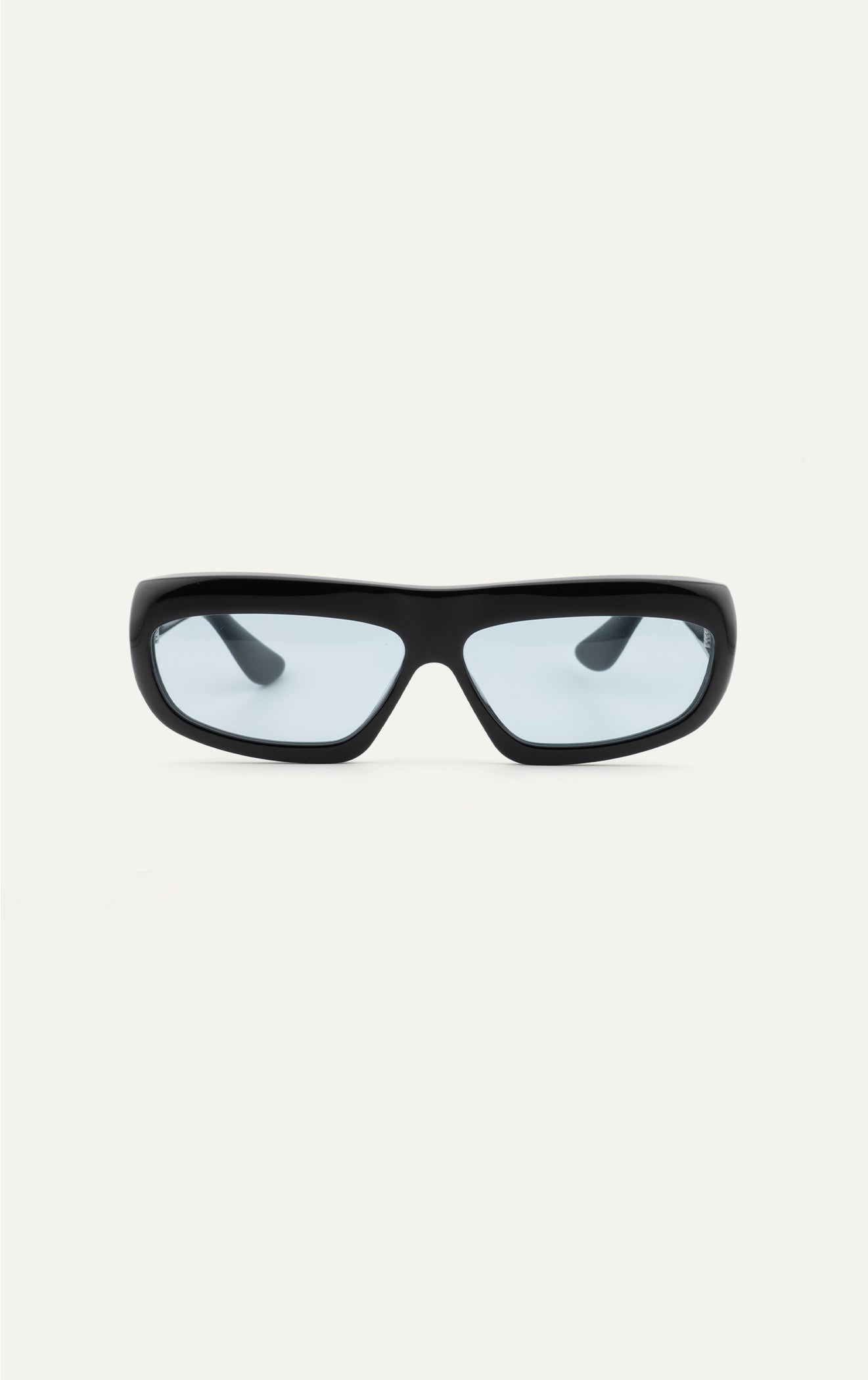 Port Tanger Junayd sunglasses in black acetate with rif blue lenses