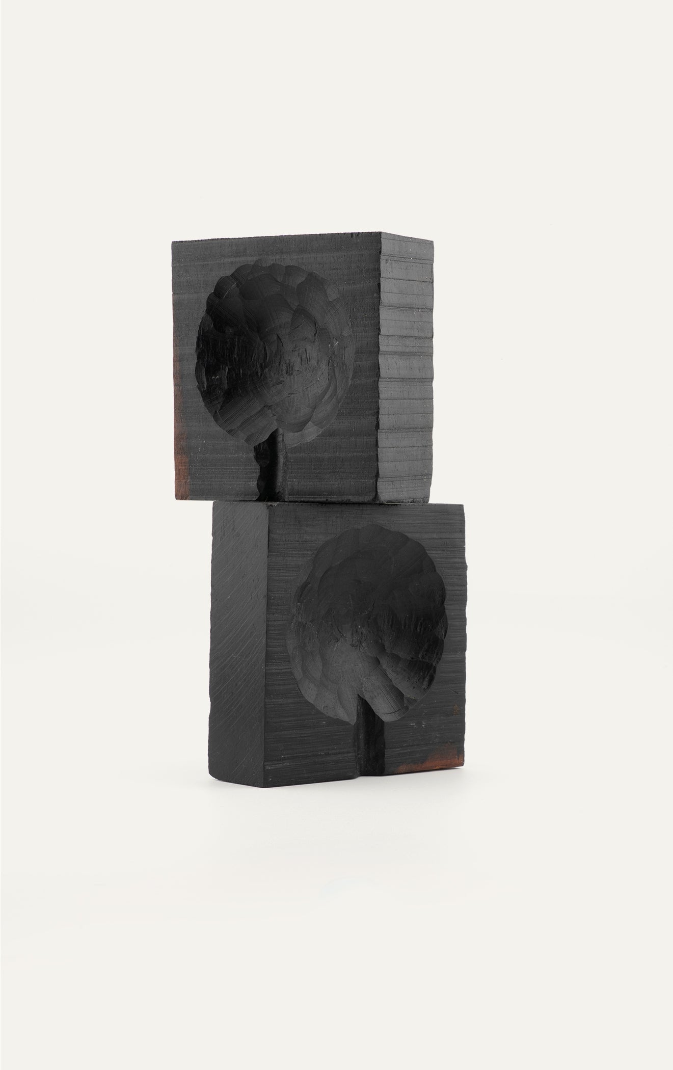 Green River Project carved blackened wood ashtrays