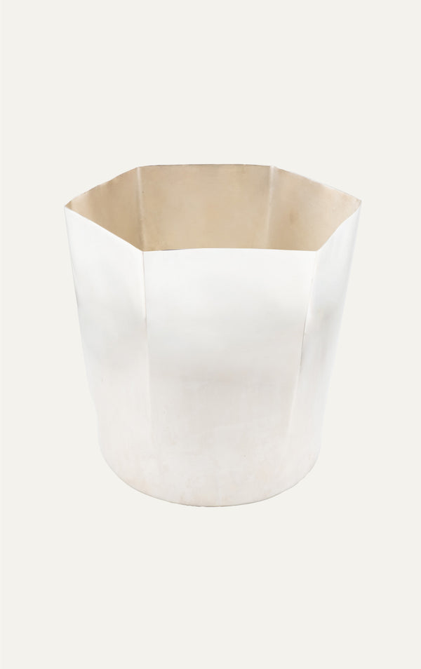 Hexagon Silver-Plated Ice Bucket
