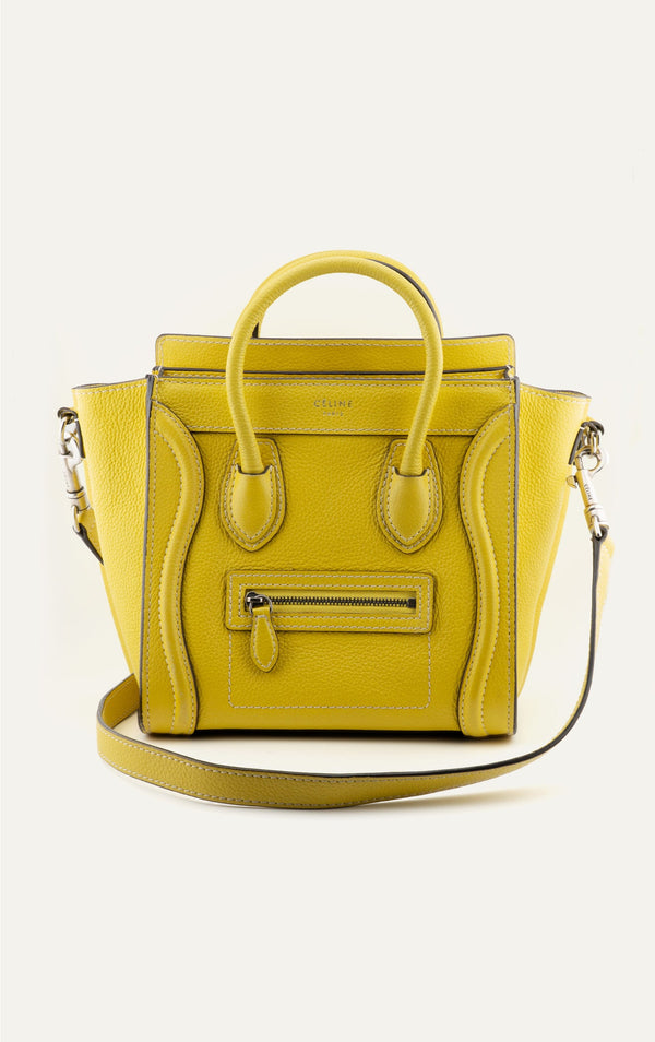 Yellow Celine Nano Luggage alternate view