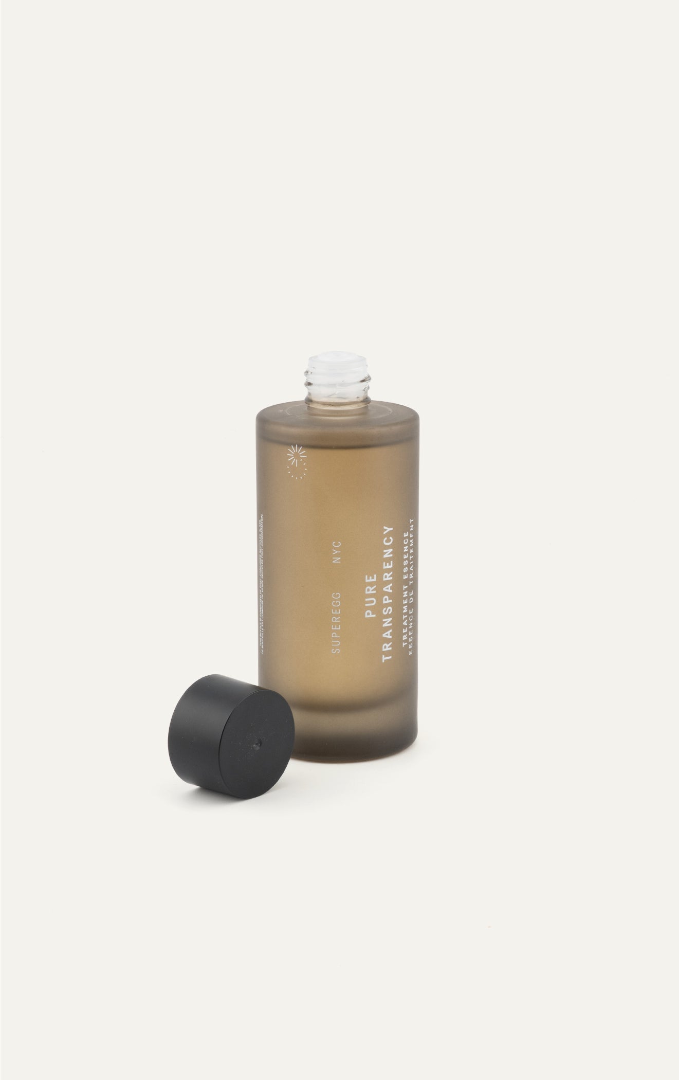 Superegg Pure Transparency Treatment Essence open with cap