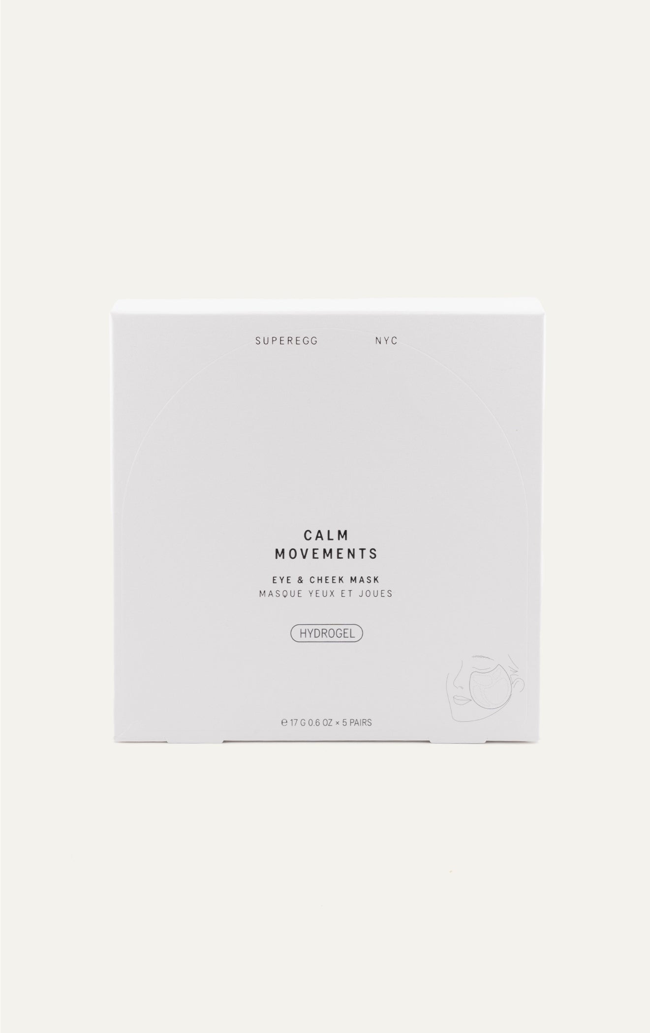 Superegg Calm Movements Eye & Cheek Mask packaging front