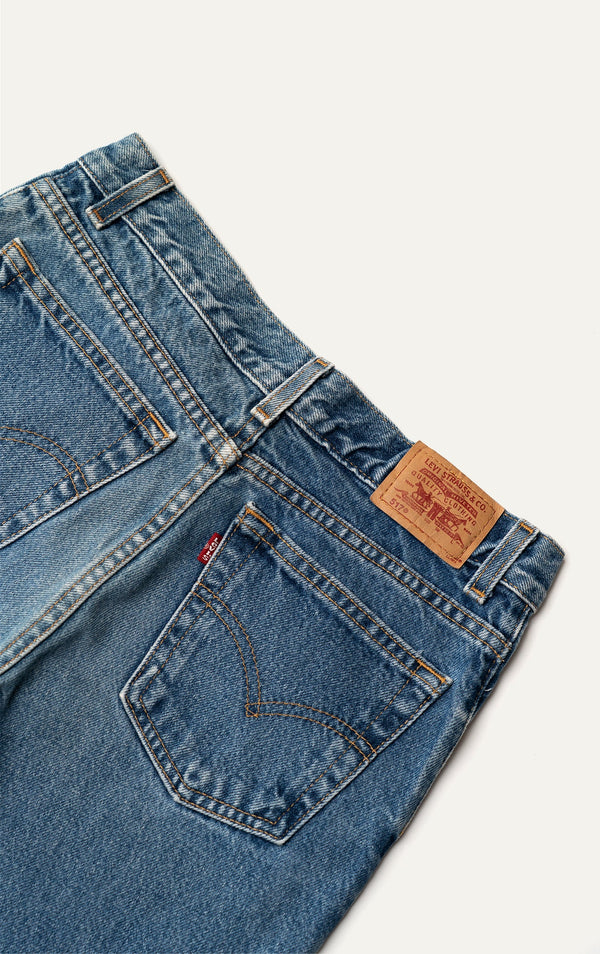 Vintage Levi's 517s patch detail