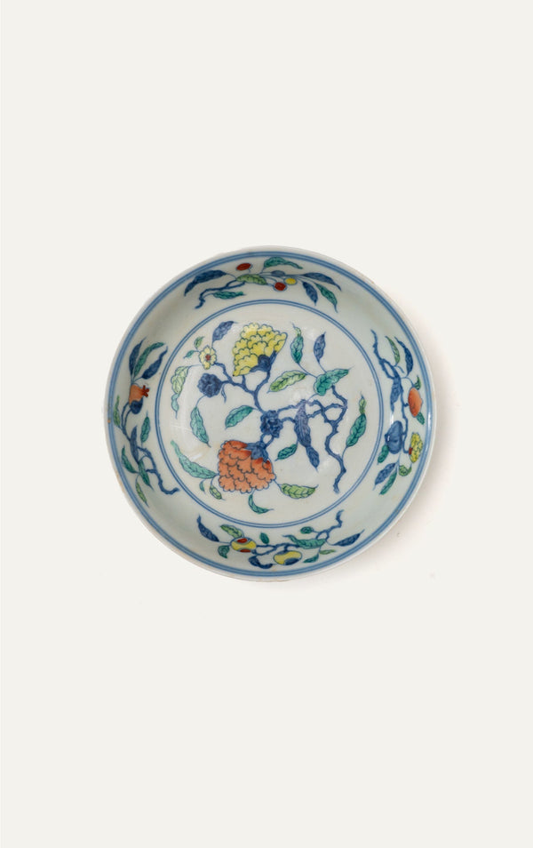 Chinese Chenghua doucai porcelain bowl top view