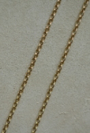 Gold Oval Rolo Necklace