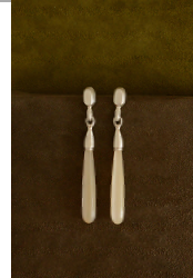 Silver Mother of Pearl Drop Earrings