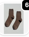 Dark Tan Her Socks