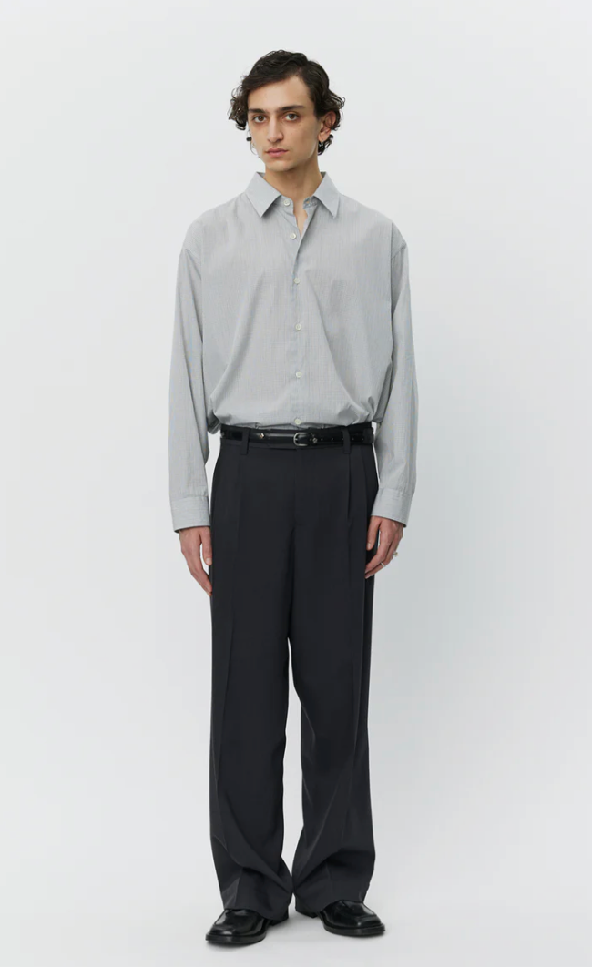 Classic Trousers - Dark Grey Wool