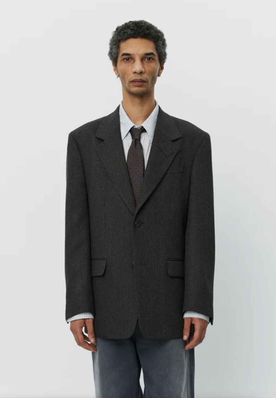 Estate Jacket - Brown Melange Stripe