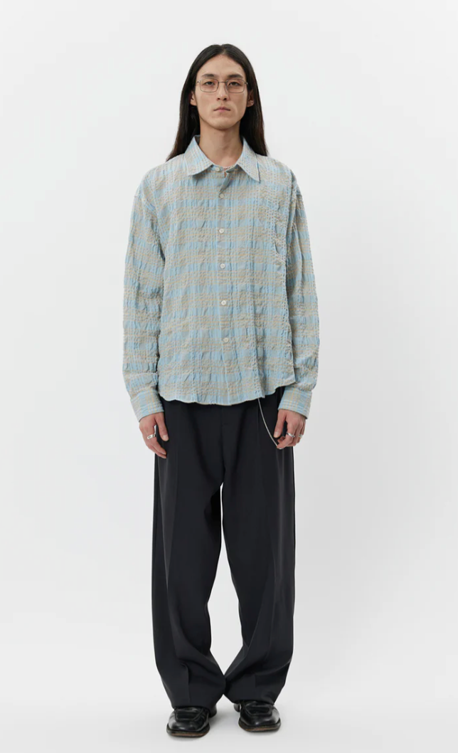 Exact Shirt - Pale Blue Structured Shirt