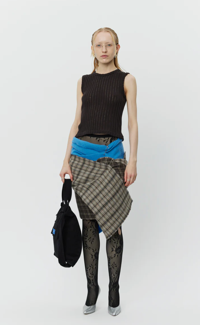 Vacant Top - Dark Brown Ajour Stripe