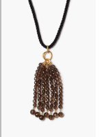 Smoky Quartz Pampille Necklace