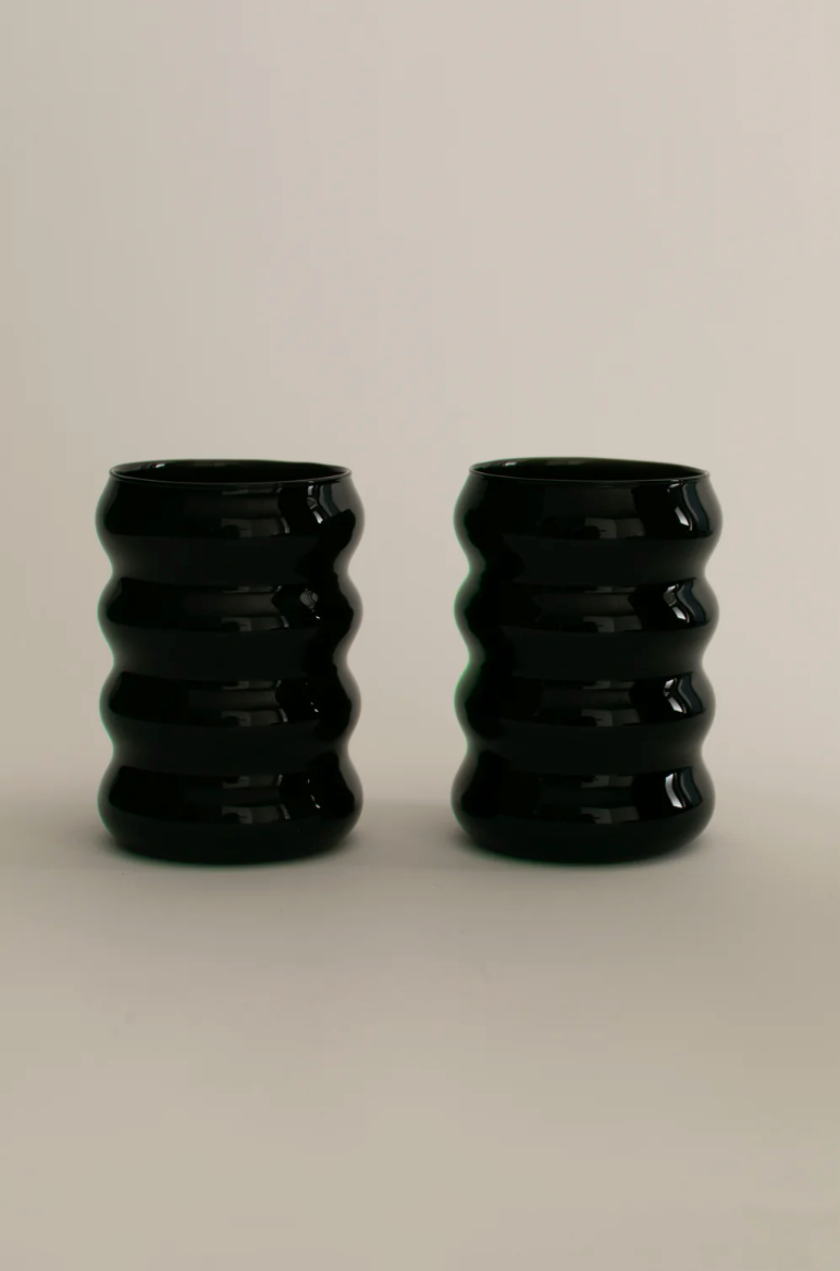 Opaque Ripple Cup Set