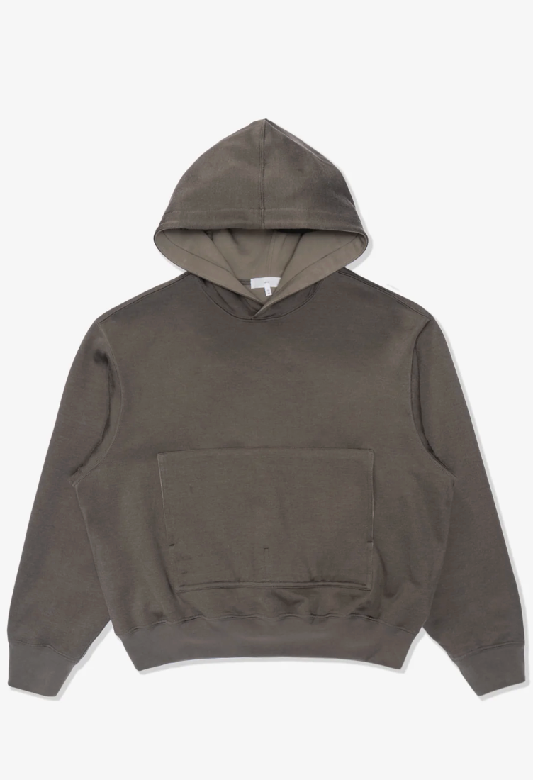 2 PLY CR HOODIE - GREY OLIVE