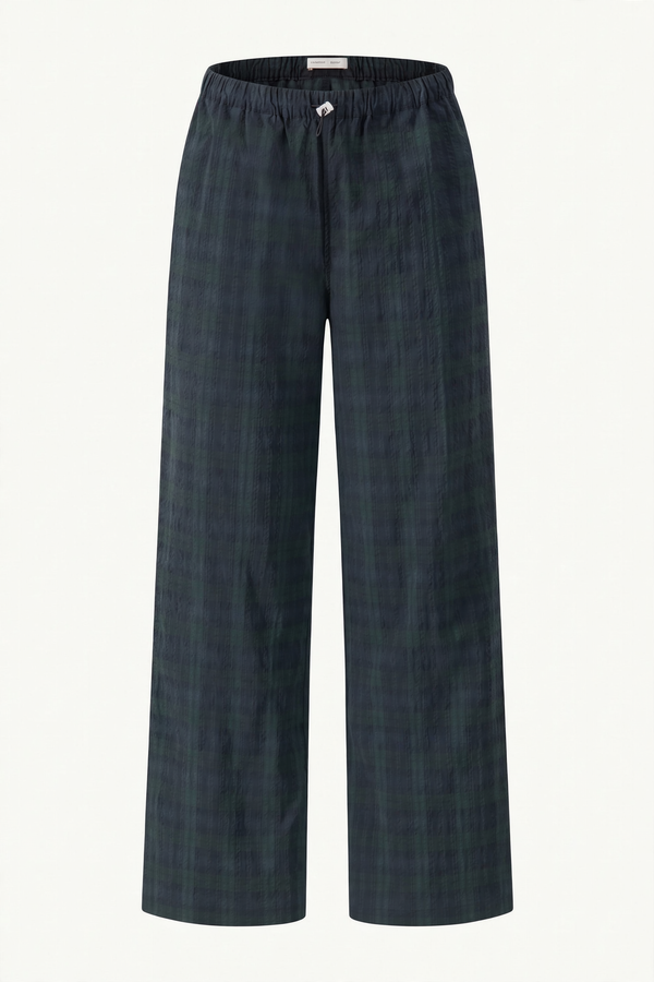 Literary Sport Blackwatch Tartan May Overpant, front