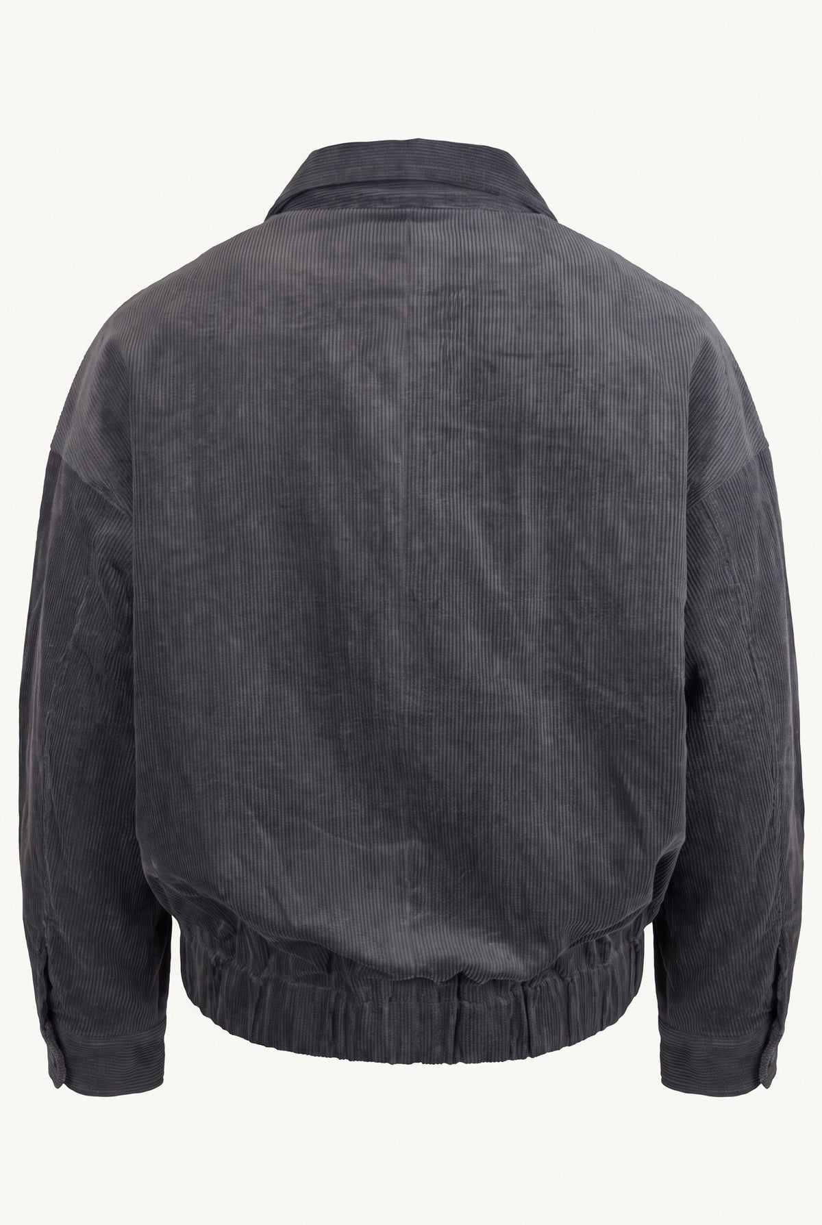 Evan Kinori Charcoal Zip Jacket Two, back