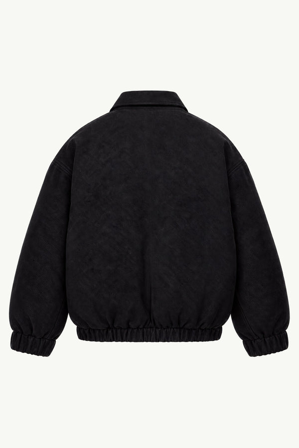 Fluid Back-Satin Down Blouson