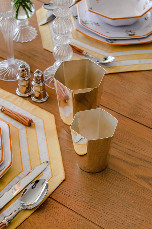 Hexagon Silver-Plated Small Tumbler