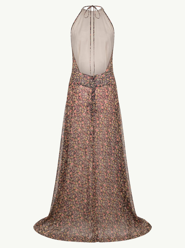Floral Em Gown back
