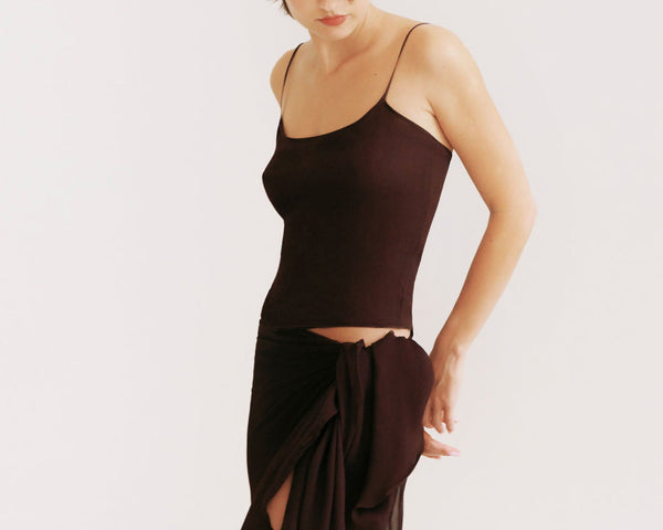 Plum Brown Gigi Camisole Top