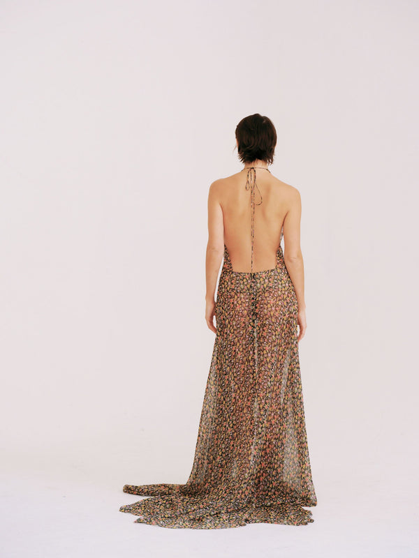 Floral Em Gown
