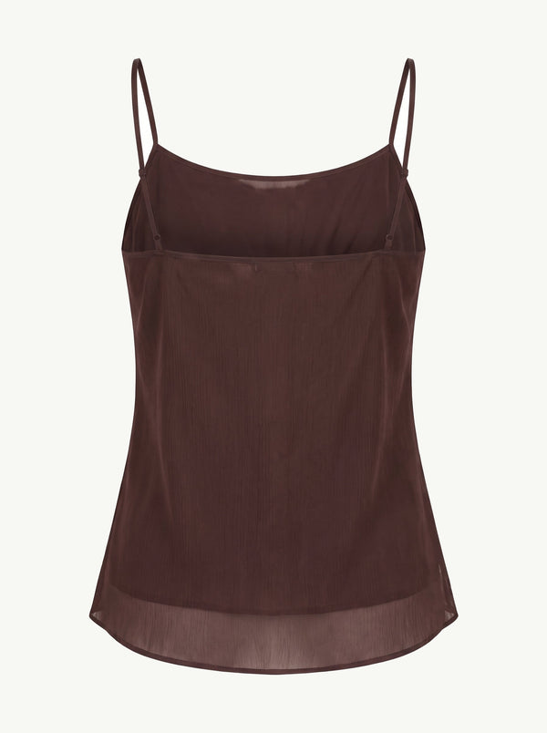 Plum Brown Gigi Camisole Top back