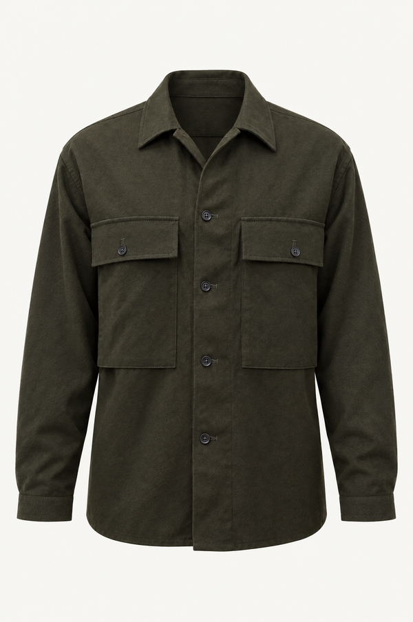 Olive Field Shirt Jacket