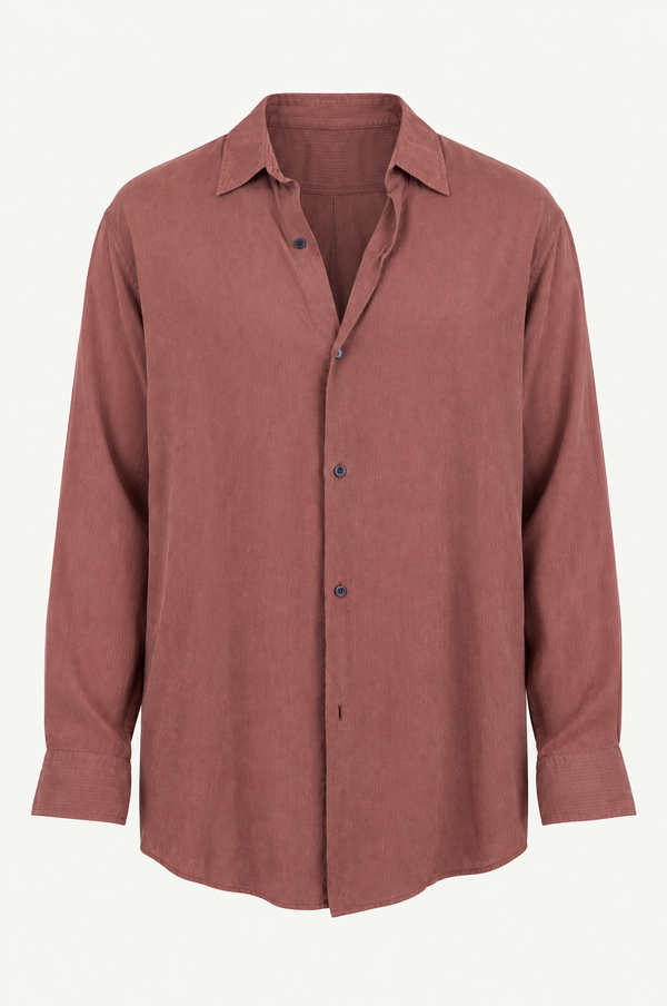 Burgundy Stripe Plain Shirt