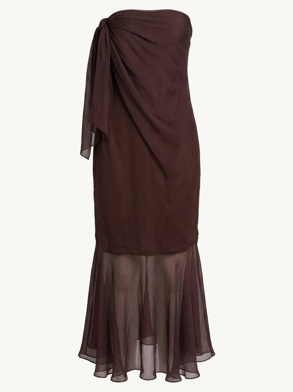 Plum Brown Lada Dress