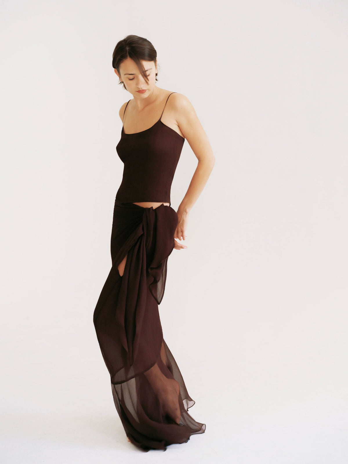 Plum Brown Lada Dress