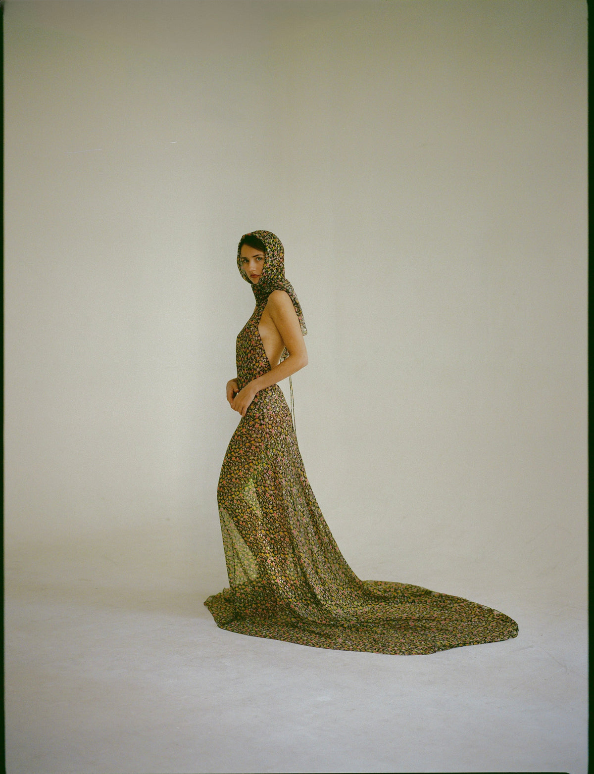 Floral Em Gown