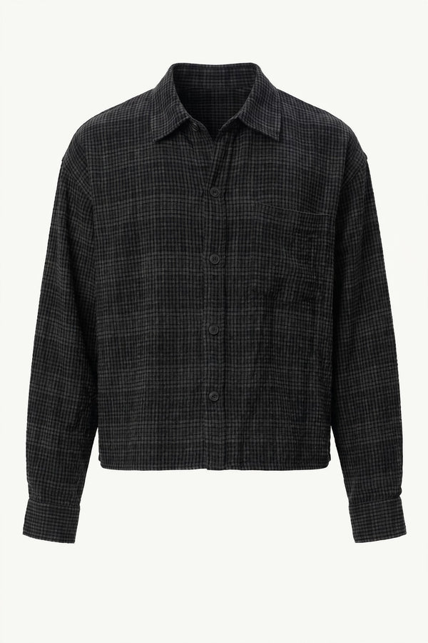 Midnight Check Vacation Shirt front