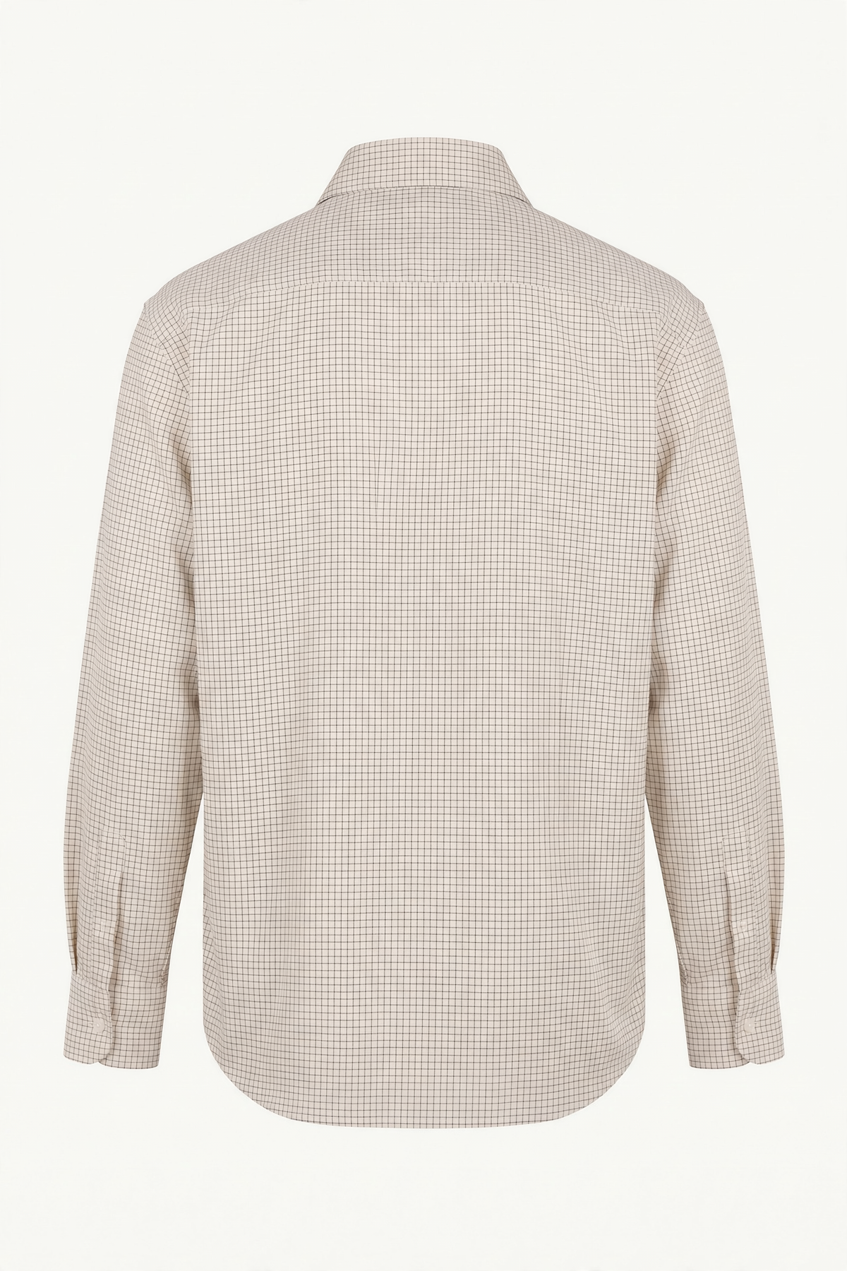 Evan Kinori Natural/Black Big Shirt, back