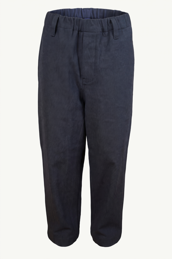 Evan Kinori Navy/Grey Elastic Pant, front