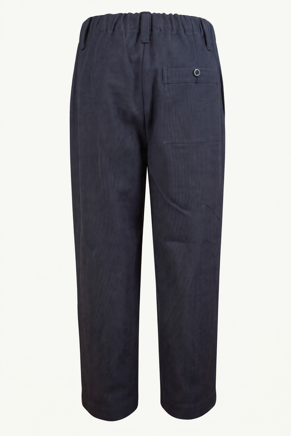 Evan Kinori Navy/Grey Elastic Pant, back