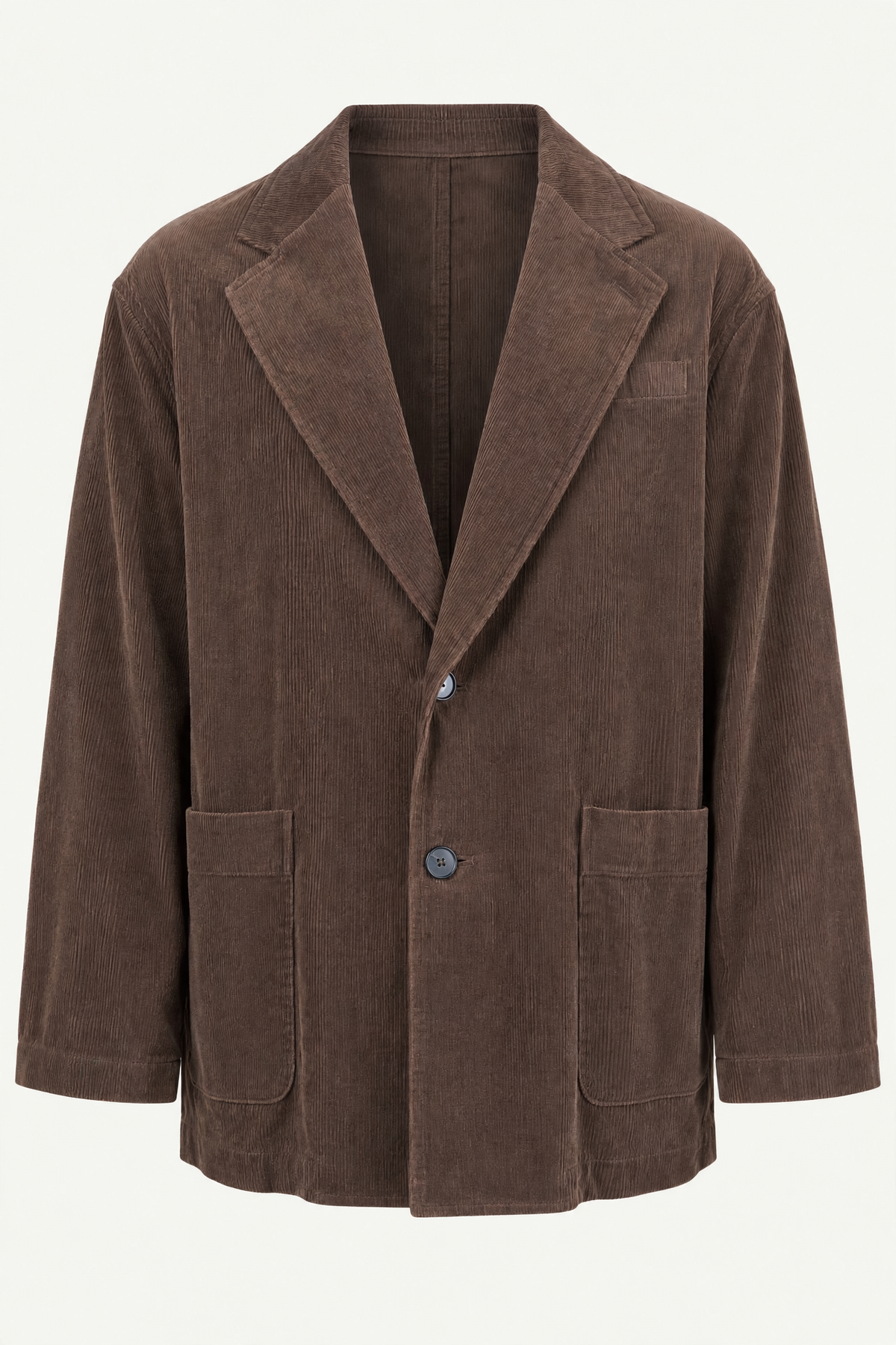 Brown Vintage Corduroy Single Breasted Jacket