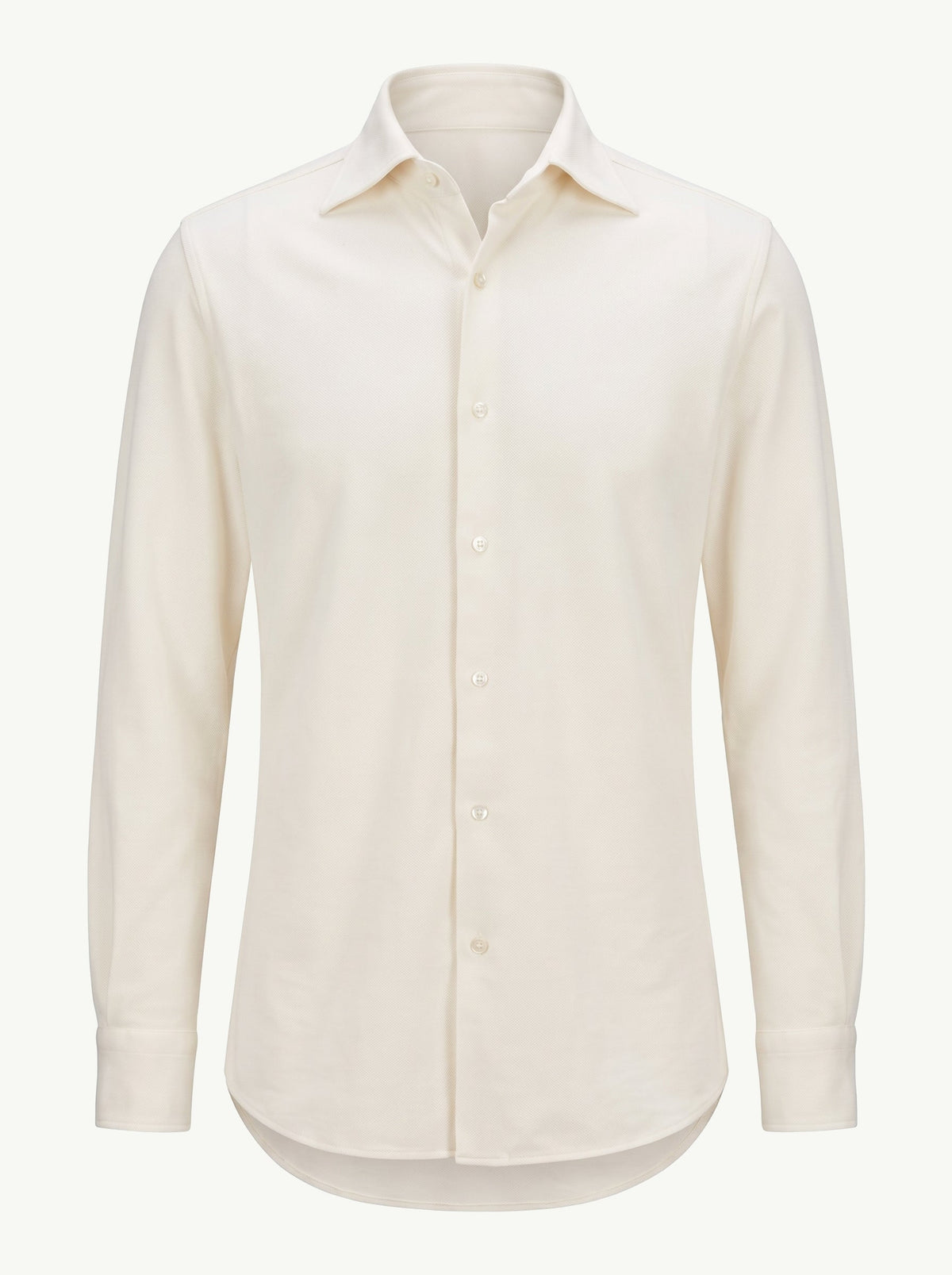 Ivory Spread Collar Shirt