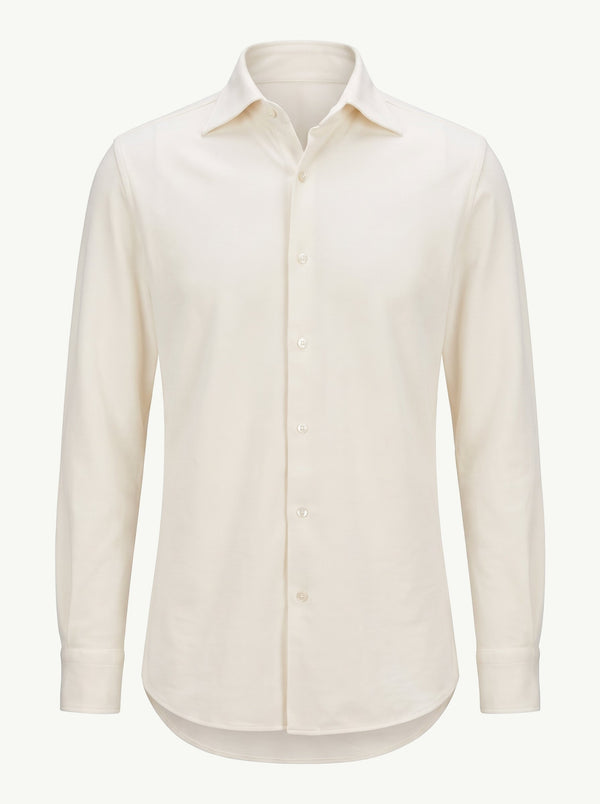 Ivory Spread Collar Shirt