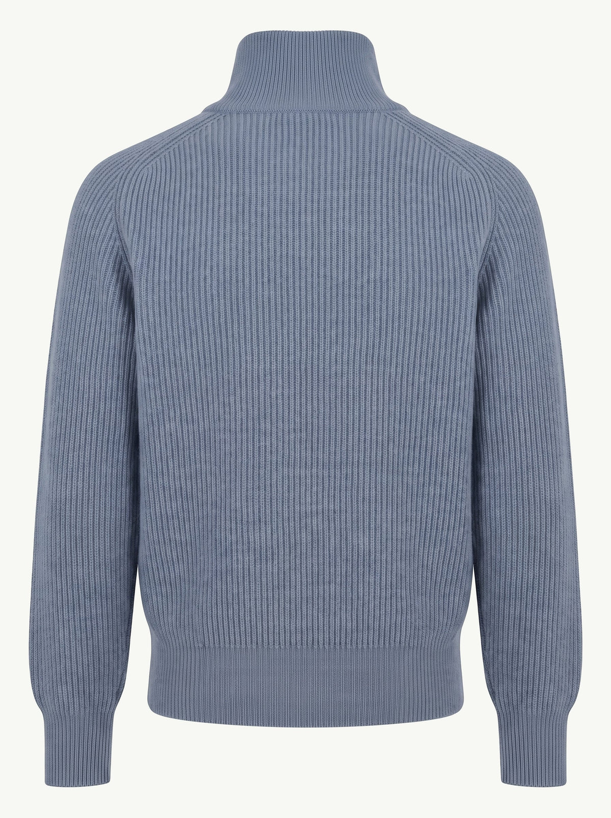 Washed Indigo Ribbed Popover back