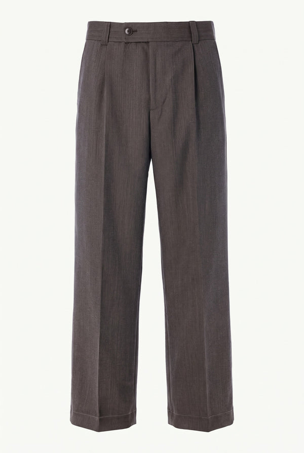 Taupe Patch Trousers front