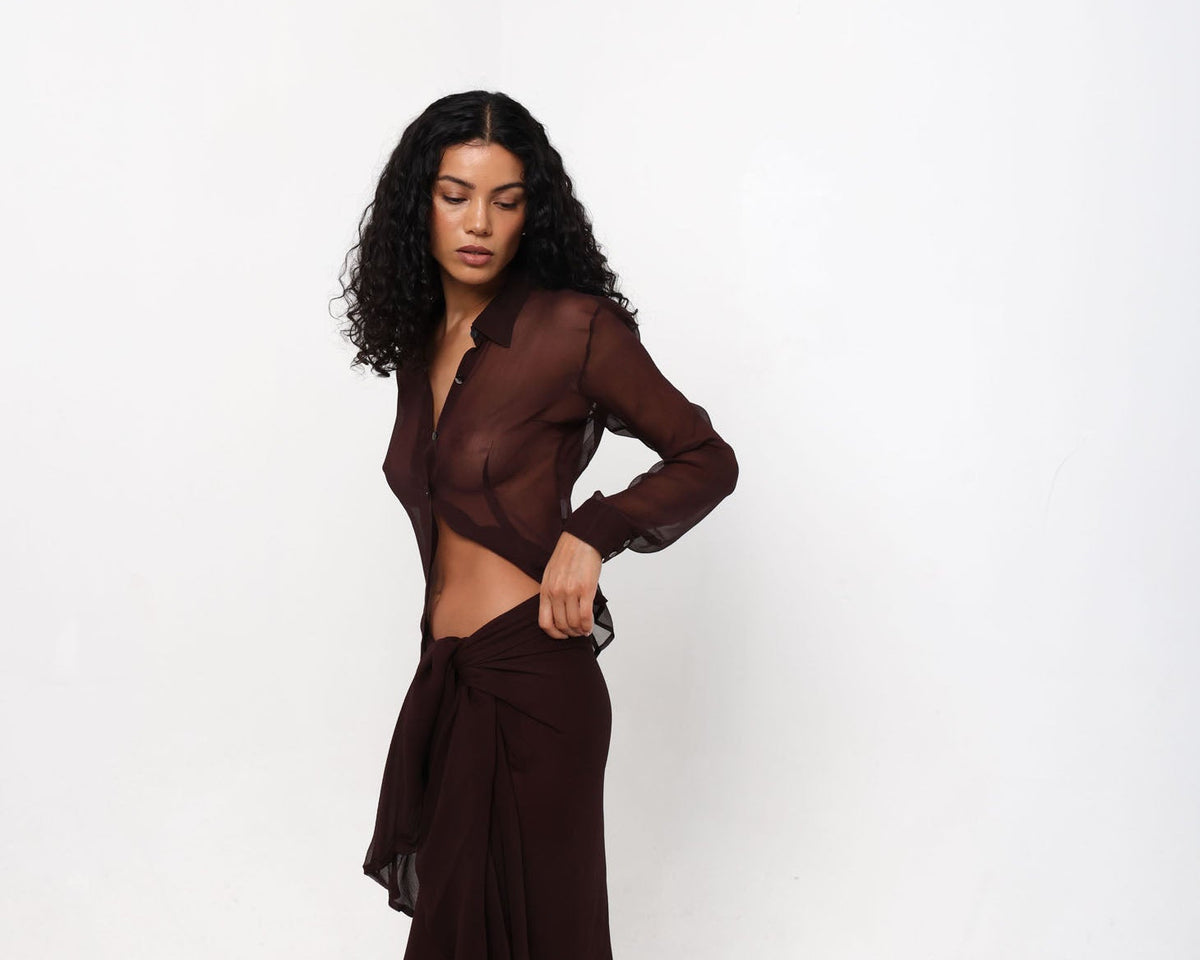 Plum Brown Vanya Shirt