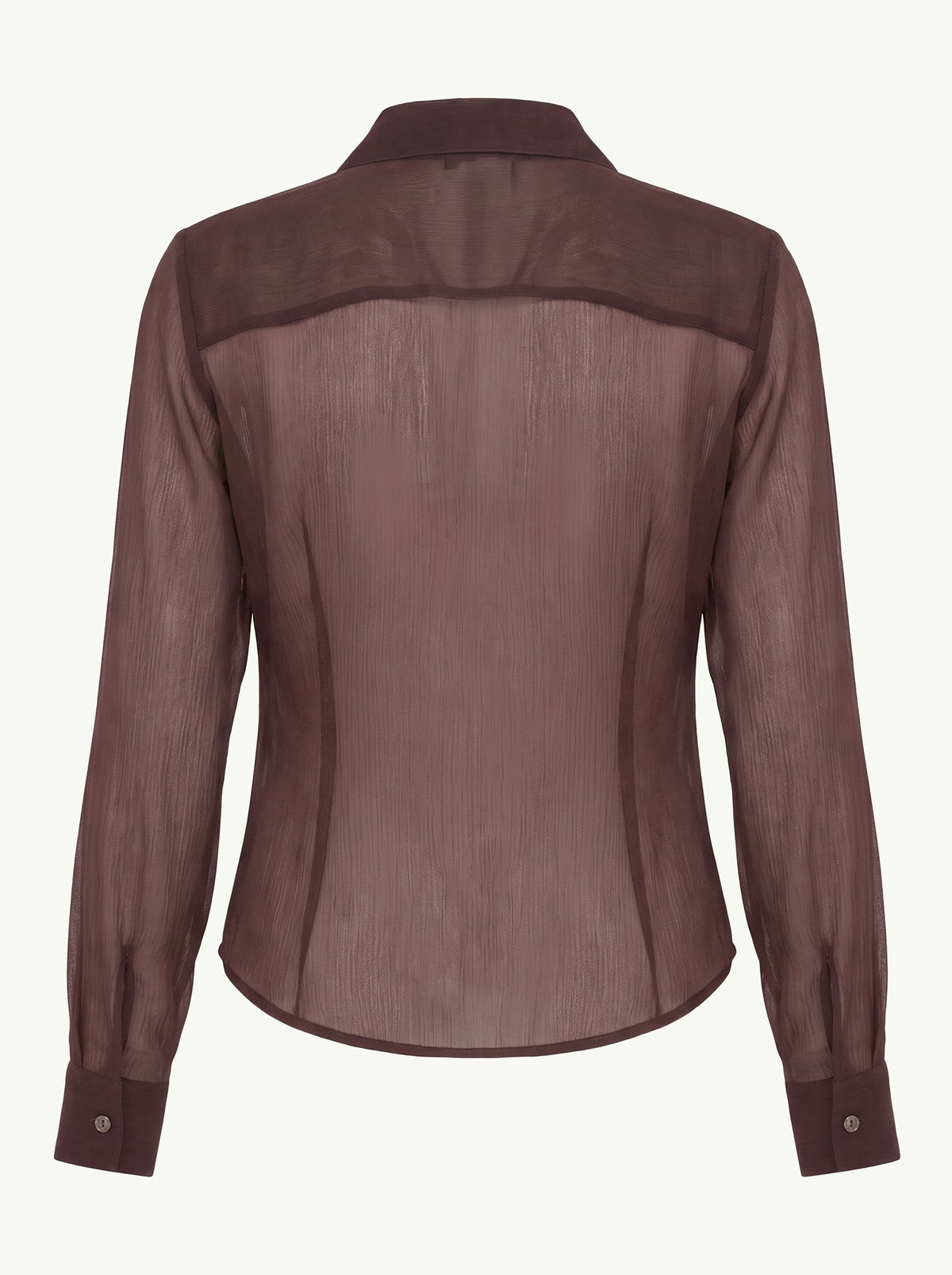 Plum Brown Vanya Shirt back